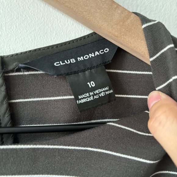 Club Monaco Polished Ponte Knit Dress Sz 10 Maxi - Picture 10 of 12